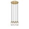 Z-Lite Arden Chandelier, 11-Light, 24 In.W x 12 In.H, Rubbed Brass/Clear 651P-11R-RB - alternate 7